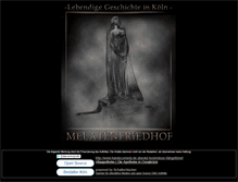 Tablet Screenshot of melatenfriedhof.de
